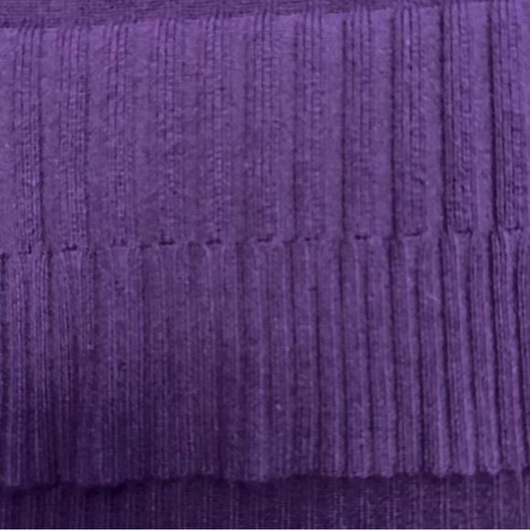 Cable & Gage Purple Long Sleeve Cowl Neck Sweater Size L - Picture 8 of 8